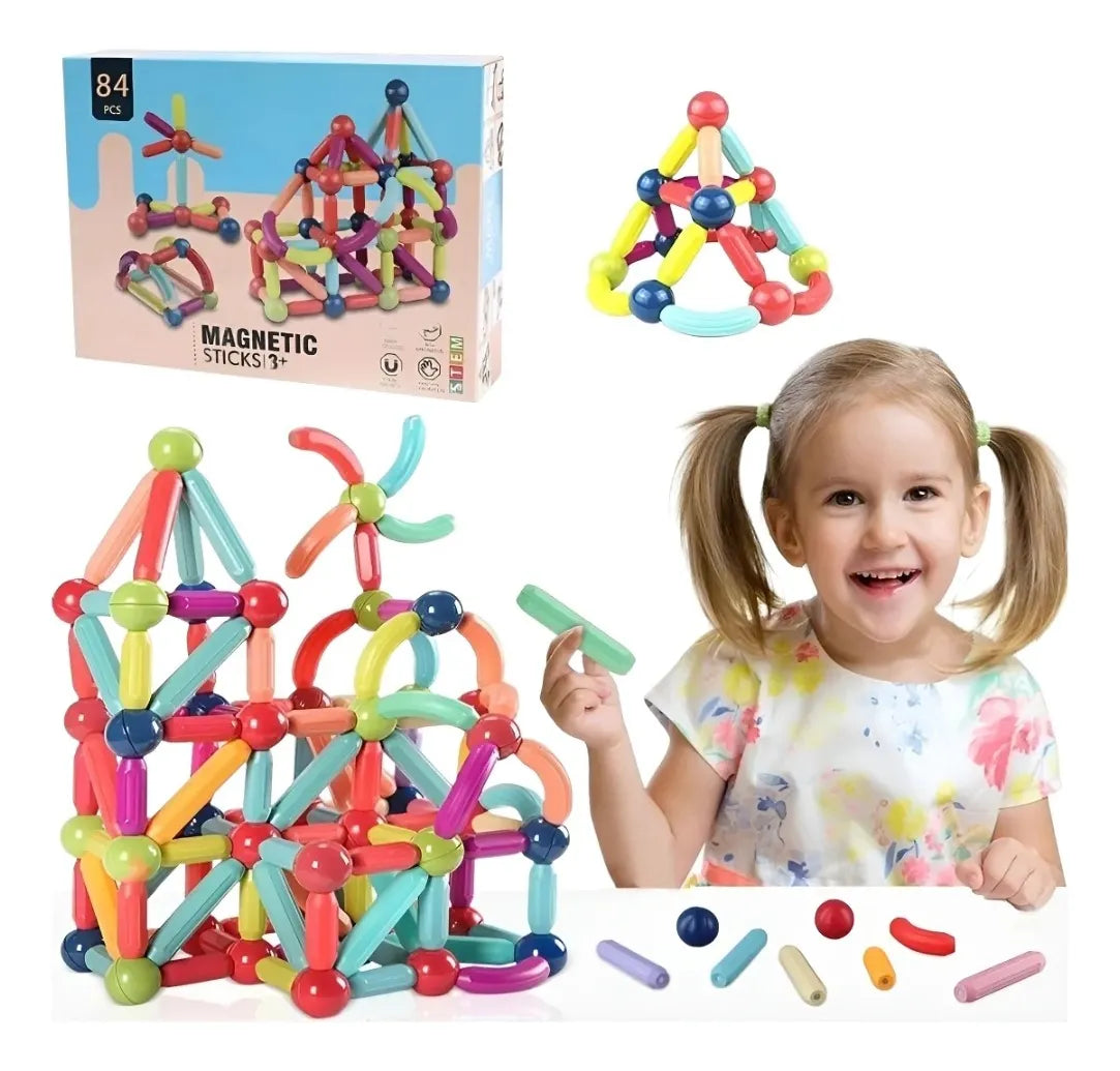 Palos Magneticos 84 Piezas + Envio Gratis
