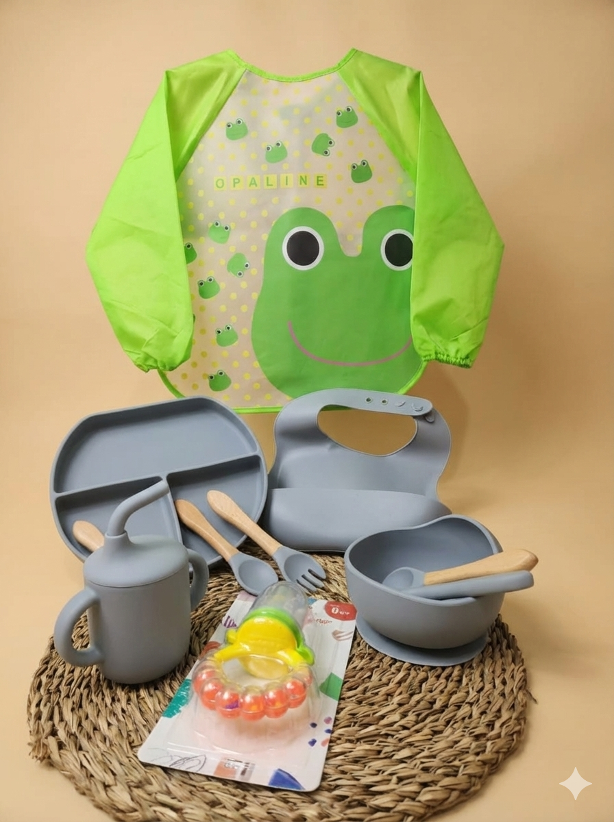 Set de alimentacion Bebe Primera Etapa 6m+ (Azul)