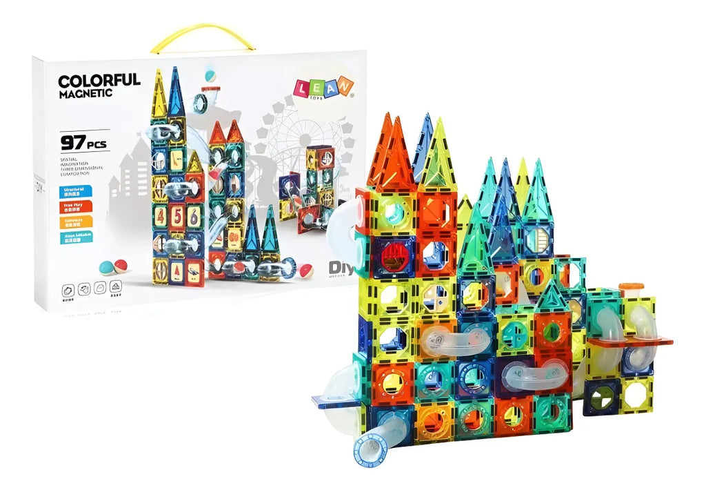 Set de juegos Magnéticos: 97  Bloques de construcción + 84 Palos Magnéticos + Envio Gratis